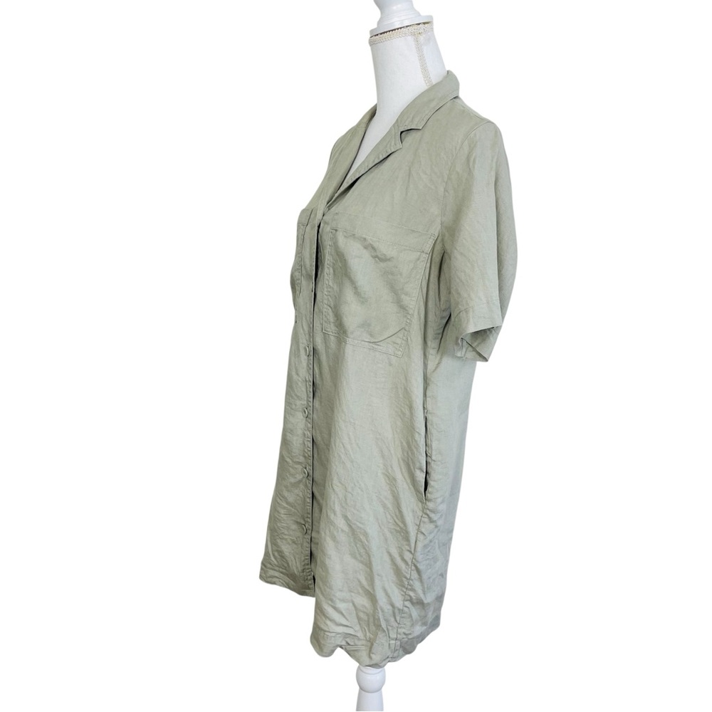 Everlane Seagrass Linen Shirt Dress Small - Picture 9 of 15